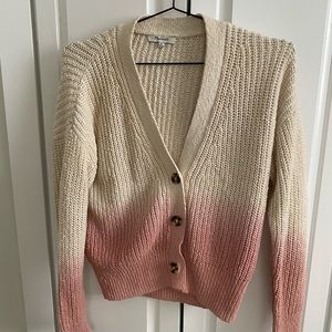 Madewell Dip Dye Cardigan Sweater